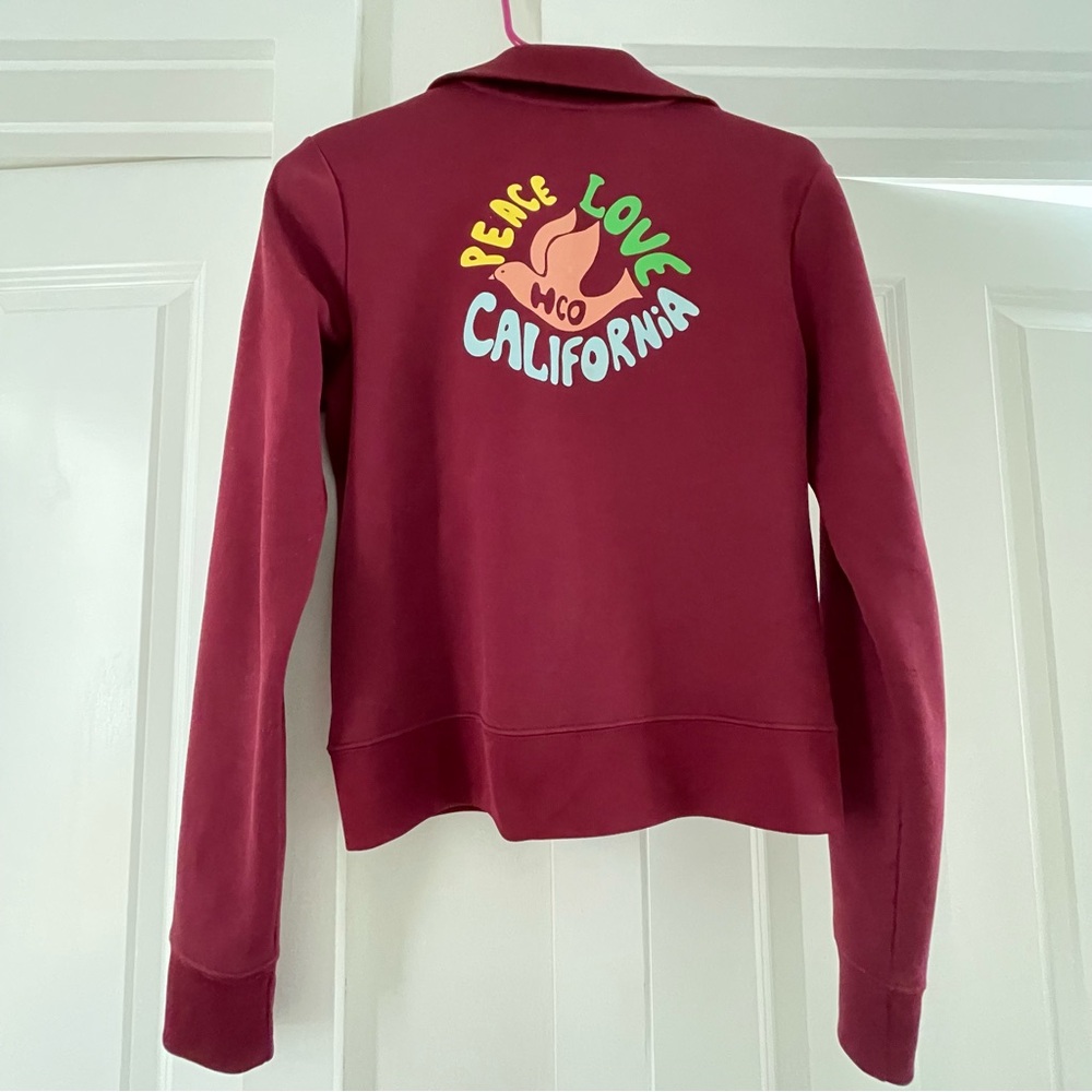 Vintage Y2K hollister peace love california dove track jacket
